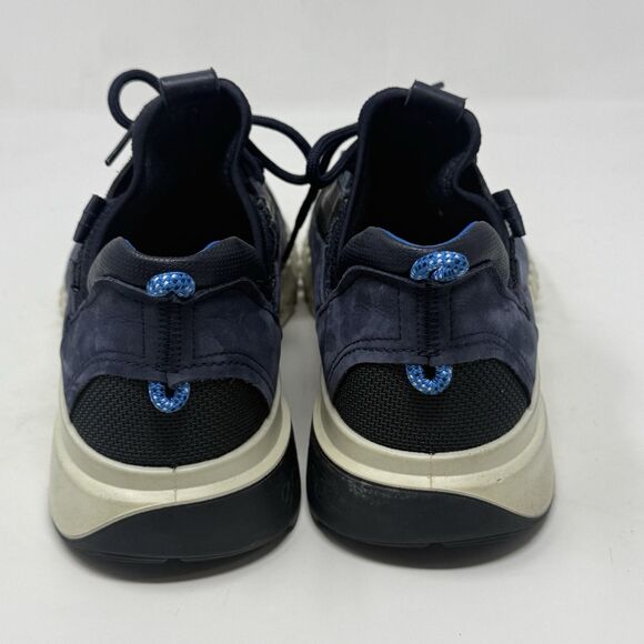 Ecco Zipflex Shoes Mens 7 - 7.5 EU 41 Blue Suede Office Comfort Sneakers - Picture 10 of 16